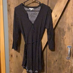 Tunic length Maurices polka dotted shirt
